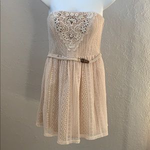 Cream lace dress